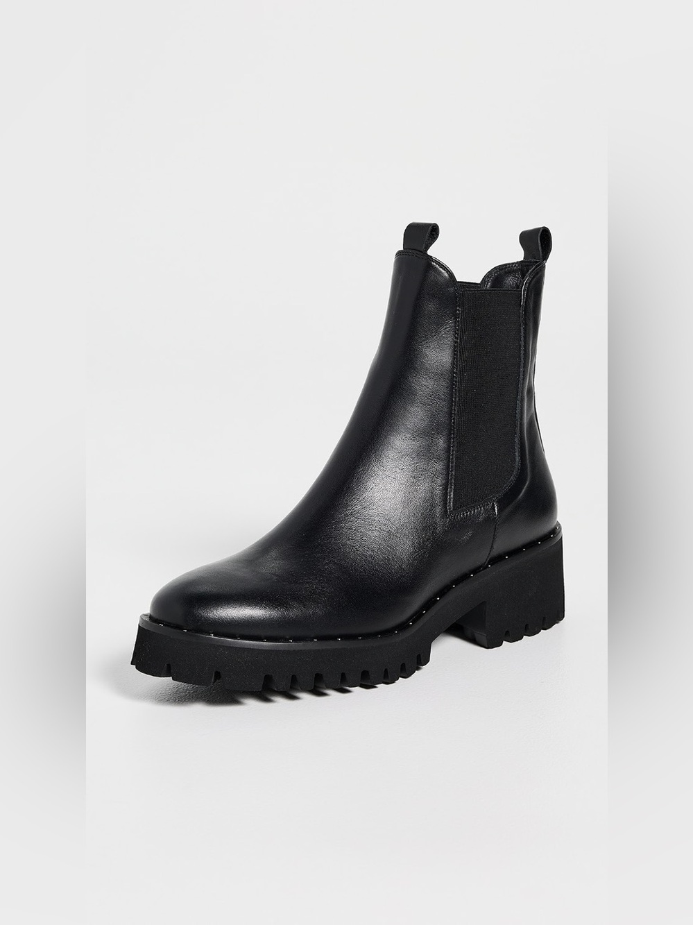 Freda Salvador Brooke Chelsea Lug Sole Boots in Black, Size 8
